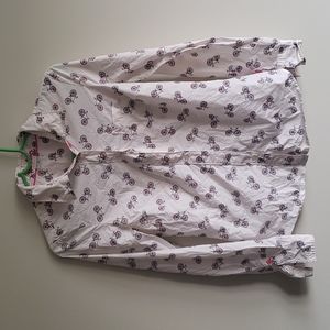 Boden Bicycle White Pink Dress Shirt 2R